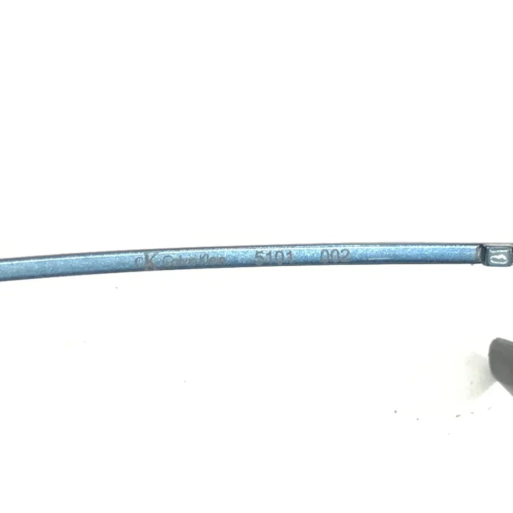 Calvin Klein Eyeglasses Frames ck5101 002 Black Ice Blue Oval Half Rim 50-19-140